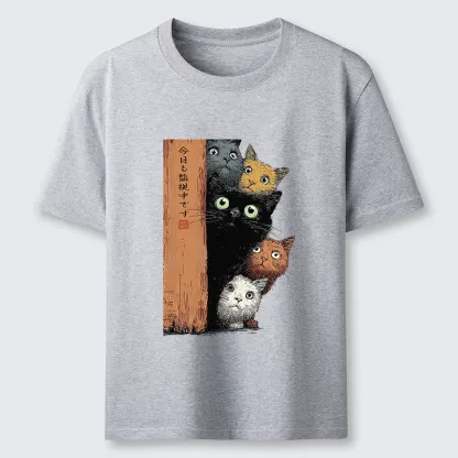 Tokyo-Tiger Five Cats Are Watching You Classic T-Shirt