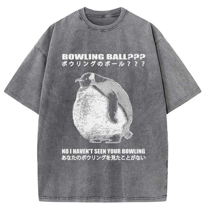 Tokyo-Tiger Where's My Bowling Ball Washed T-Shirt