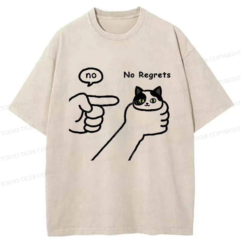 Tokyo-Tiger Criticized Cat Washed T-Shirt