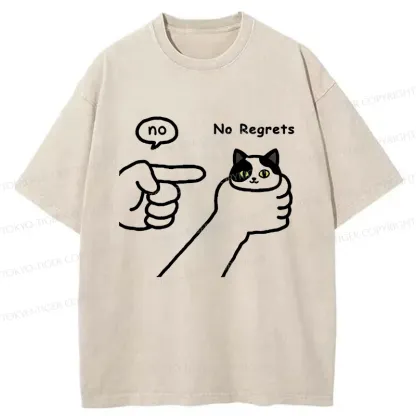 Tokyo-Tiger Criticized Cat Washed T-Shirt