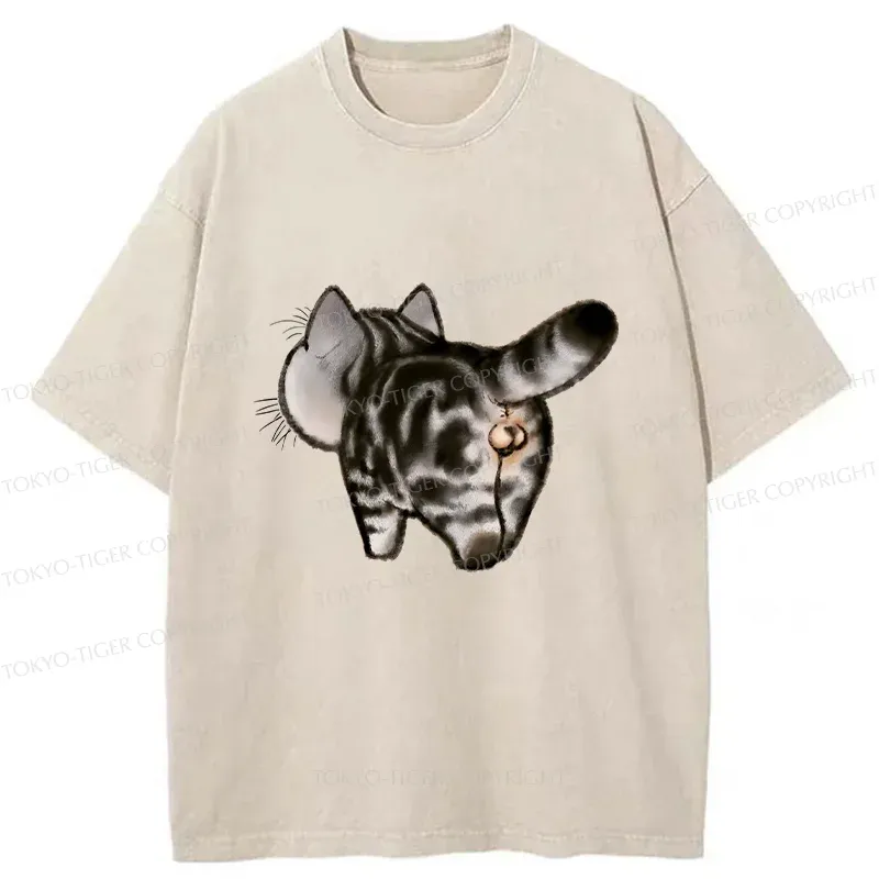 Tokyo-Tiger Cat's Back Washed T-Shirt