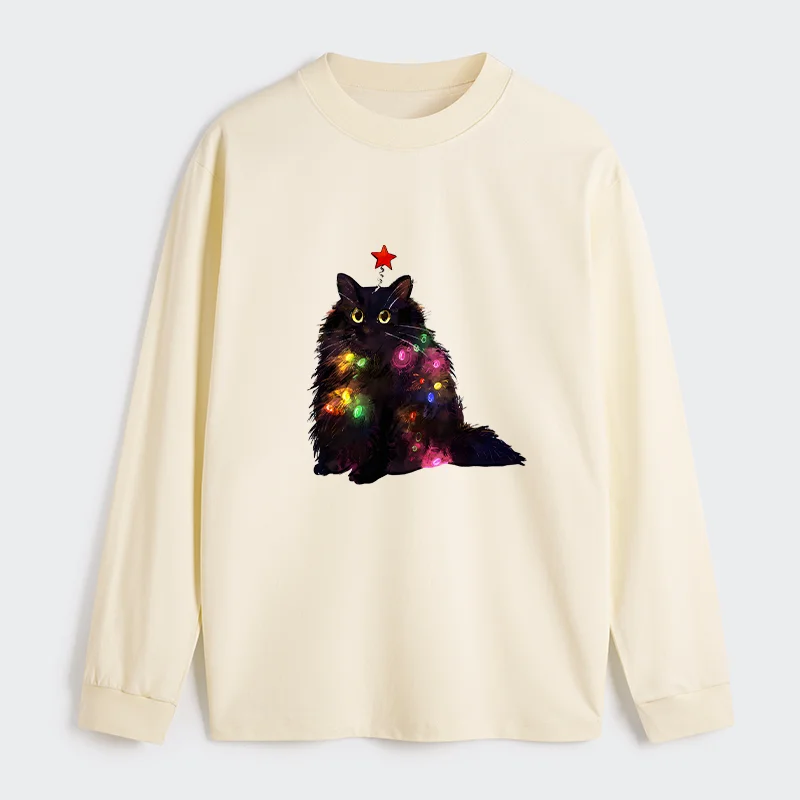 Tokyo-Tiger Christmas Lights Cat Classic Long Sleeve T-Shirt
