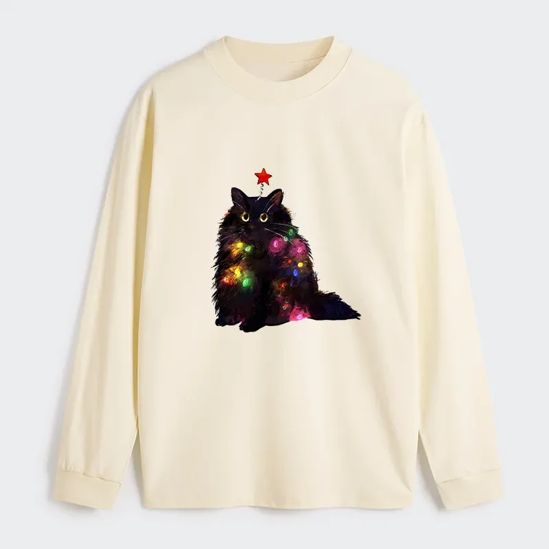 Tokyo-Tiger Christmas Lights Cat Classic Long Sleeve T-Shirt Sale