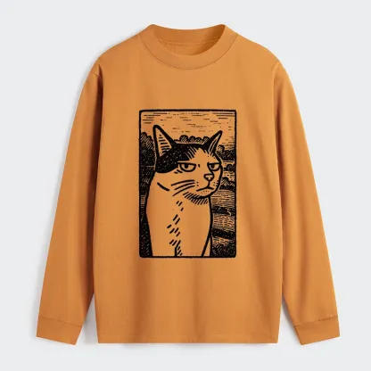 Tokyo-Tiger Cat's Hateful Eyes Classic Long Sleeve T-Shirt