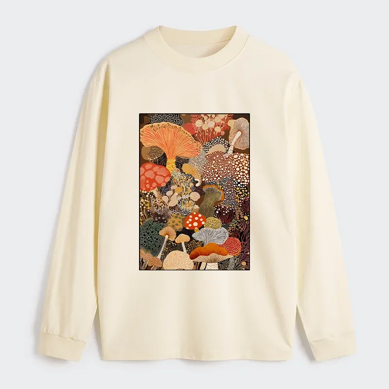 Tokyo-Tiger Psychedelic Mushroom Paintings Classic Long Sleeve T-Shirt Sale