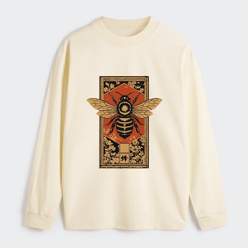 Tokyo-Tiger Japanese Bee Art Classic Long Sleeve T-Shirt