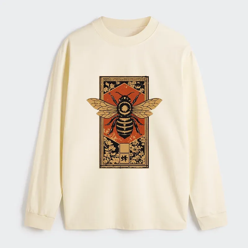 Tokyo-Tiger Japanese Bee Art Classic Long Sleeve T-Shirt