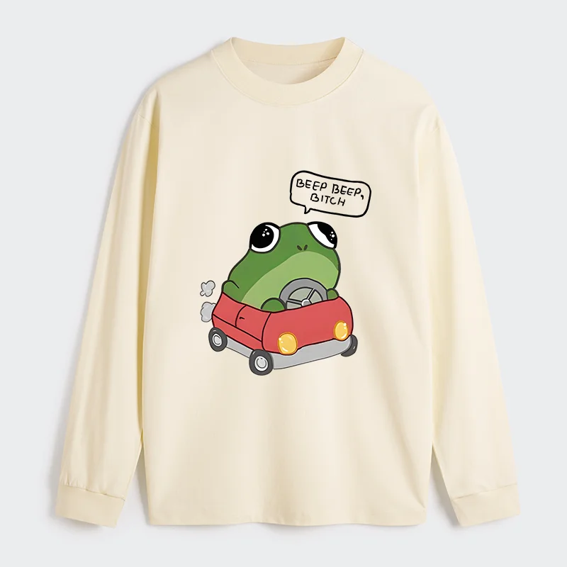 Tokyo-Tiger Frog Driving Classic Long Sleeve T-Shirt