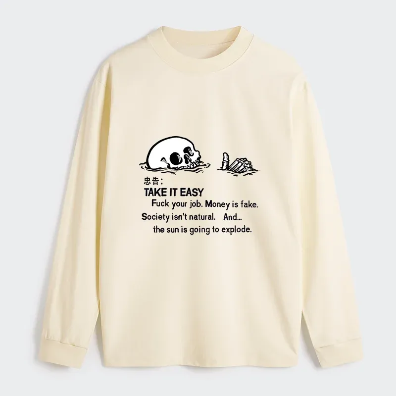 Tokyo-Tiger Skeleton Ridicule Classic Long Sleeve T-Shirt