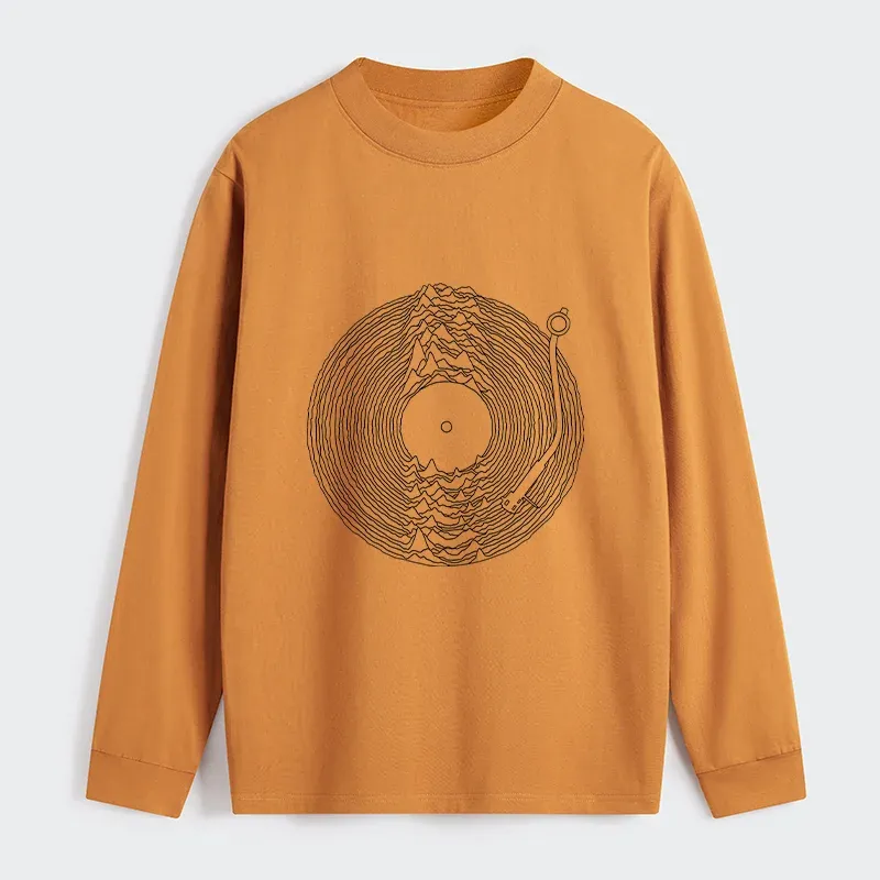 Tokyo-Tiger Record Player Japanese Classic Long Sleeve T-Shirt