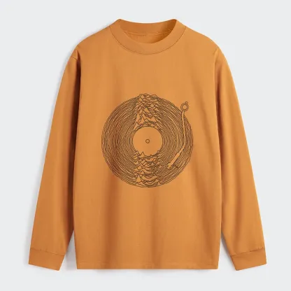 Tokyo-Tiger Record Player Japanese Classic Long Sleeve T-Shirt