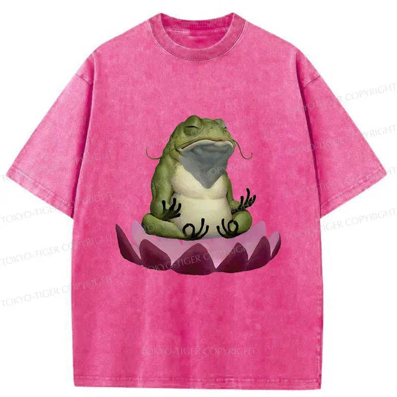Tokyo-Tiger Zen Frog Washed T-Shirt