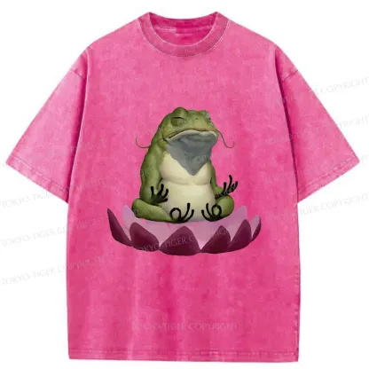 Tokyo-Tiger Zen Frog Washed T-Shirt