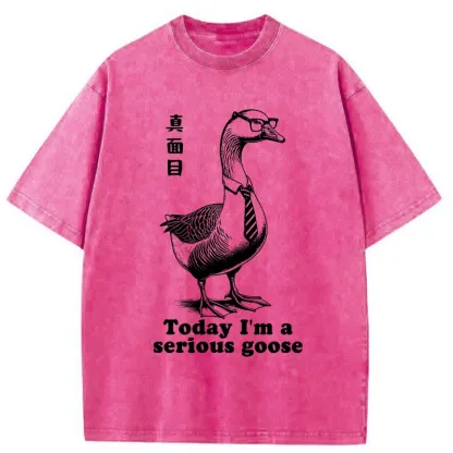 Tokyo-Tiger Serious Goose Washed T-Shirt