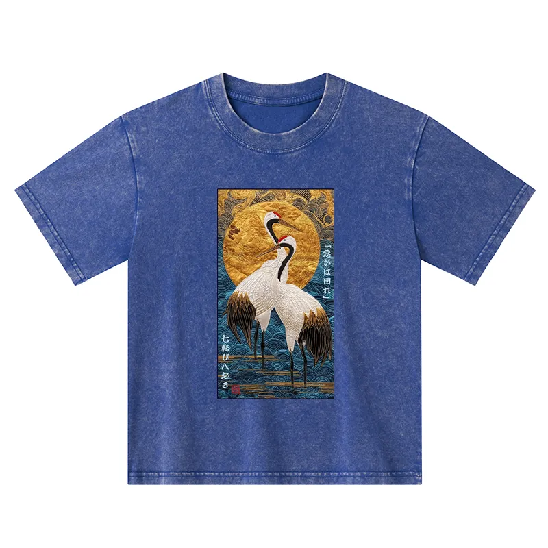 Tokyo-Tiger Fall Seven, Rise Eight - Haste Makes Waste Kids Washed T-Shirt