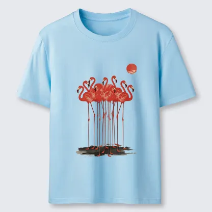 Tokyo-Tiger Flamingos at Dusk Classic T-Shirt