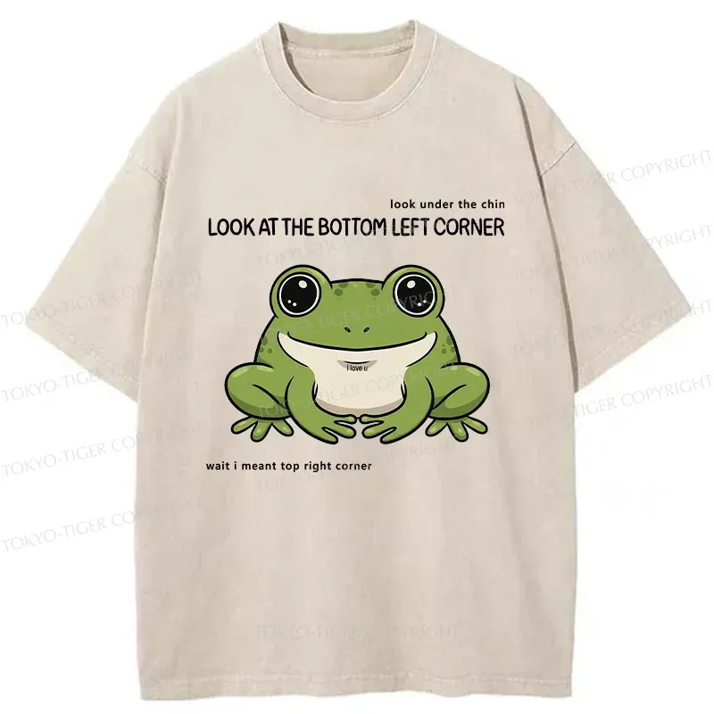 Tokyo-Tiger Look At This Frog Washed T-Shirt
