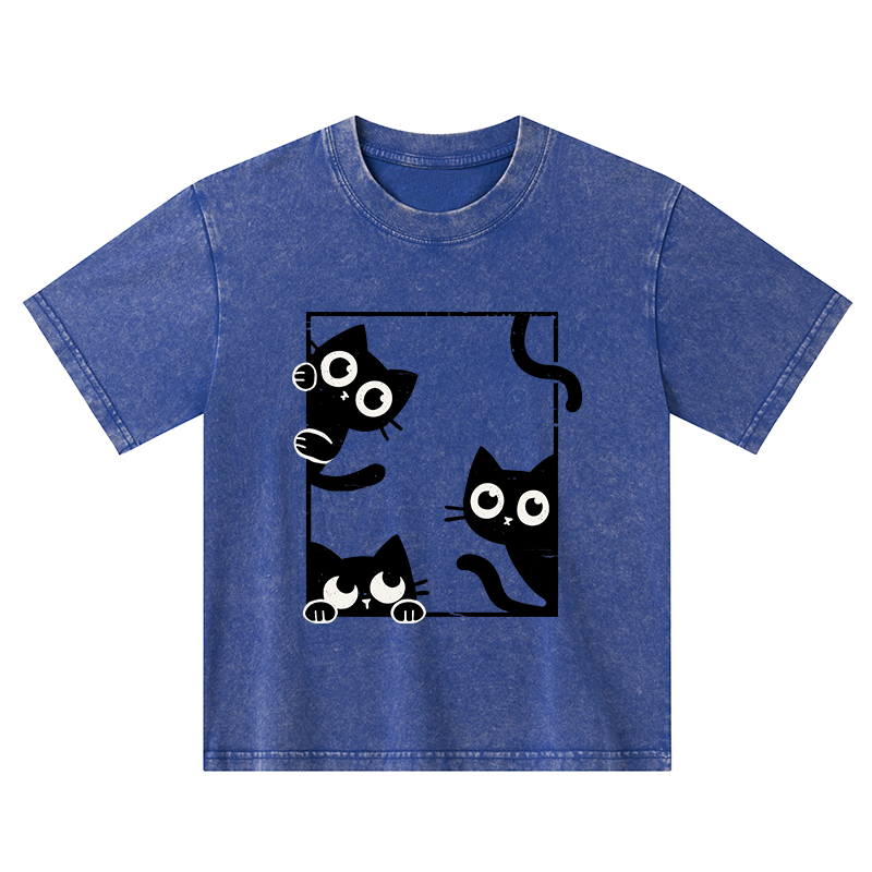 Tokyo-Tiger Looking At Your Cats Kids Washed T-Shirt