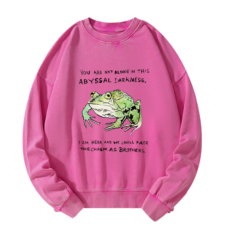 Tokyo-Tiger Support Your Frog Friends Washed Sweatshirt