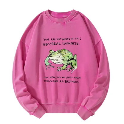 Tokyo-Tiger Support Your Frog Friends Washed Sweatshirt