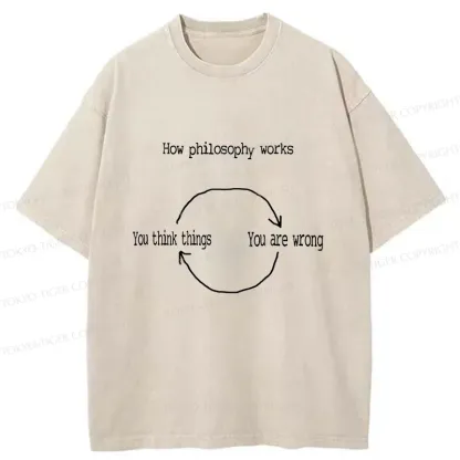 Tokyo-Tiger Philosophical Cycle Washed T-Shirt