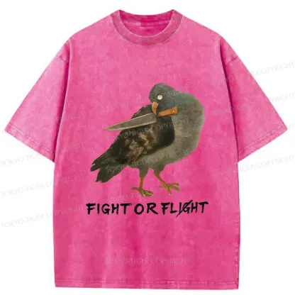 Tokyo-Tiger Rebellious Pigeon Washed T-Shirt