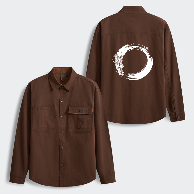 Tokyo-Tiger Dragon's Circle Men's Corduroy Work Jacket