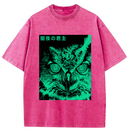 Tokyo-Tiger Lord Of The Dark Night Washed T-Shirt