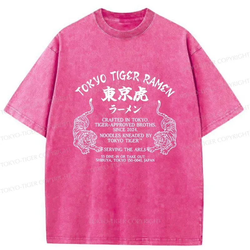 Tokyo-Tiger Retro Tiger Japan Washed T-Shirt