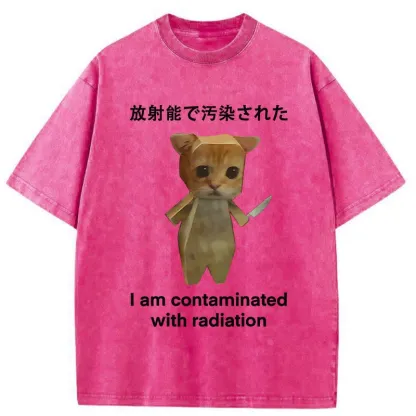 Tokyo-Tiger Kitten Contaminated By Radiation Washed T-Shirt