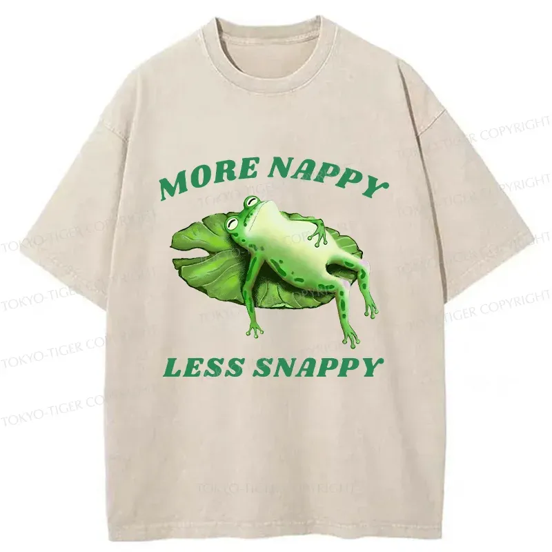 Tokyo-Tiger Sleeping Frog Washed T-Shirt