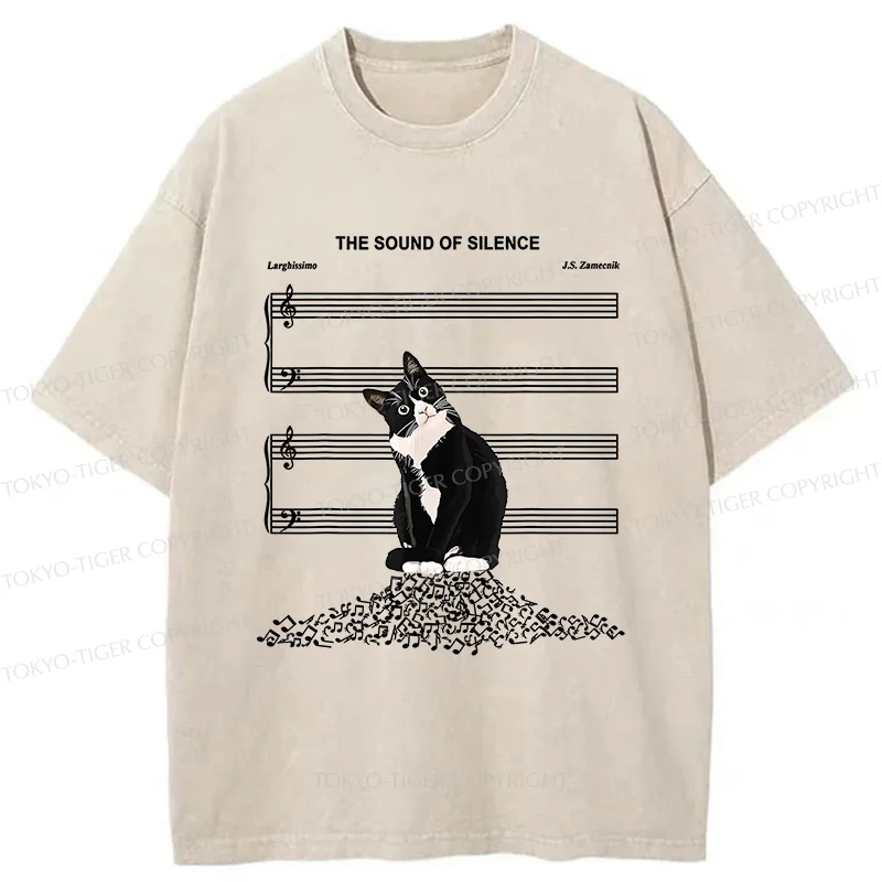 Tokyo-Tiger The Sound Of Silence Washed T-Shirt