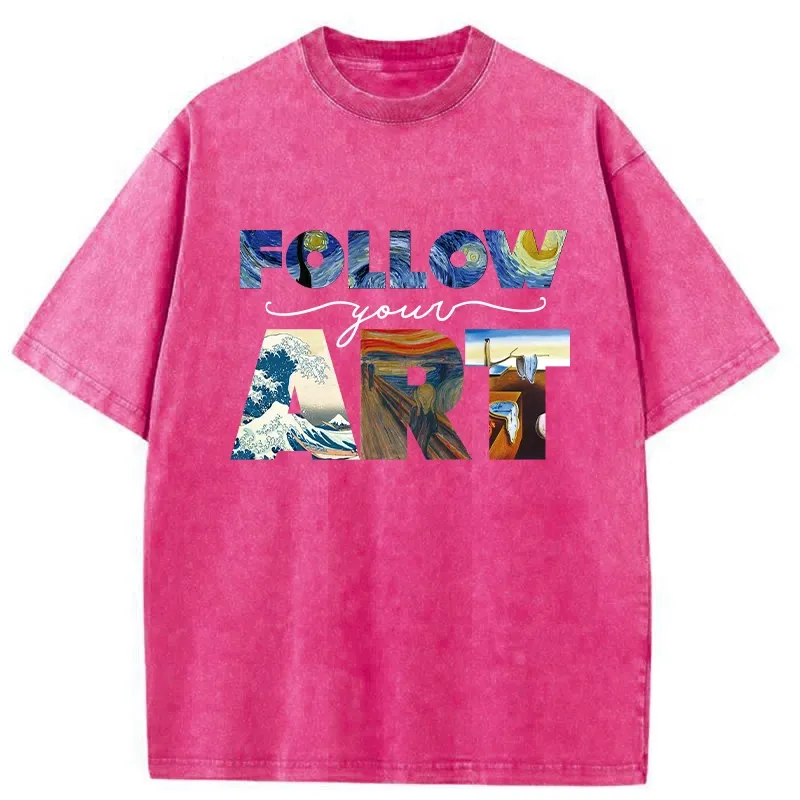 Tokyo-Tiger Follow Your Art Japan Washed T-Shirt