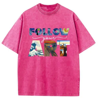 Tokyo-Tiger Follow Your Art Japan Washed T-Shirt