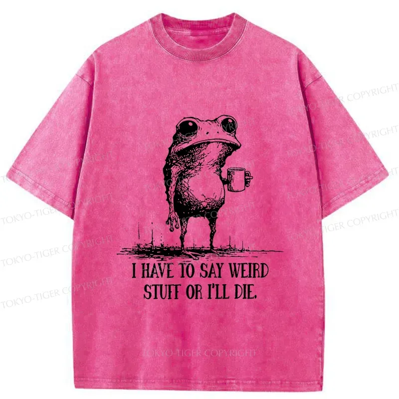 Tokyo-Tiger The Frog Is About To Die Washed T-Shirt
