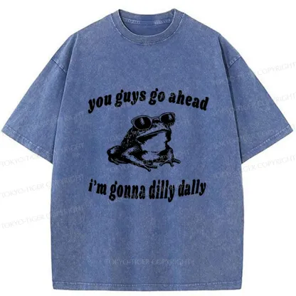 Tokyo-Tiger Dilly Dally Frog Washed T-Shirt