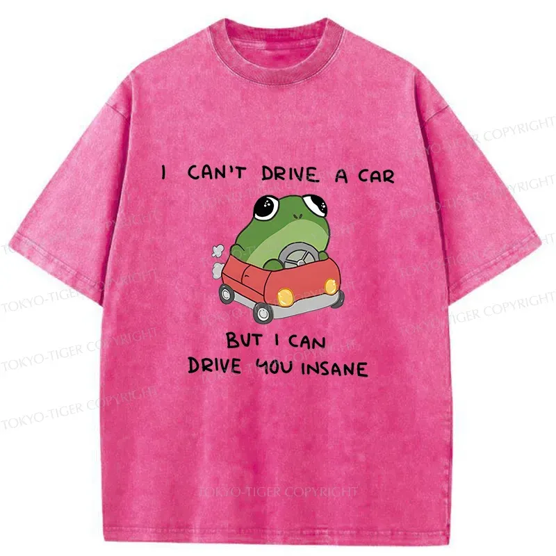 Tokyo-Tiger Frogs That Drive You Crazy Washed T-Shirt