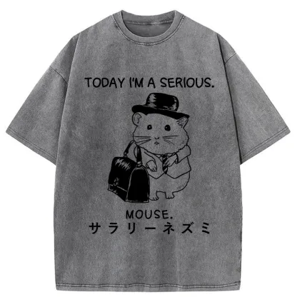 Tokyo-Tiger Today I'm A Serious Washed T-Shirt