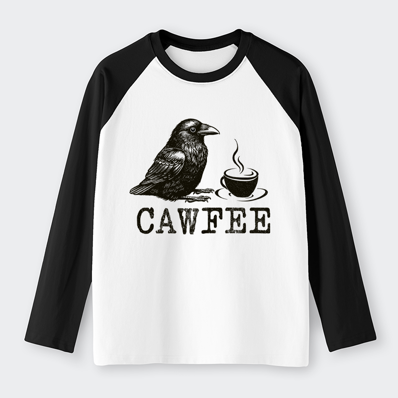 Tokyo-Tiger Cawfee Funny Japan Meme Raglan Long Sleeve T-shirt