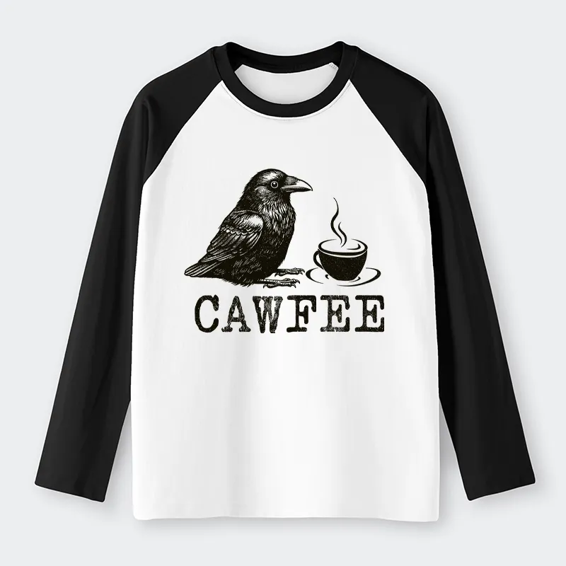 Tokyo-Tiger Cawfee Funny Japan Meme Raglan Long Sleeve T-shirt