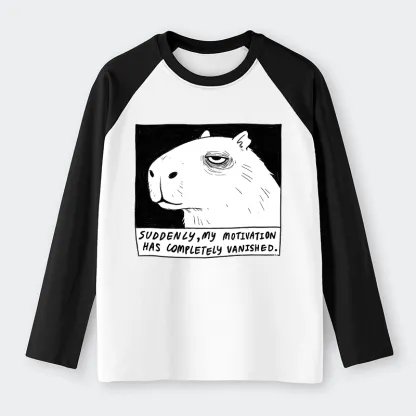 Tokyo-Tiger Power Has Completely Disappeared Raglan Long Sleeve T-shirt