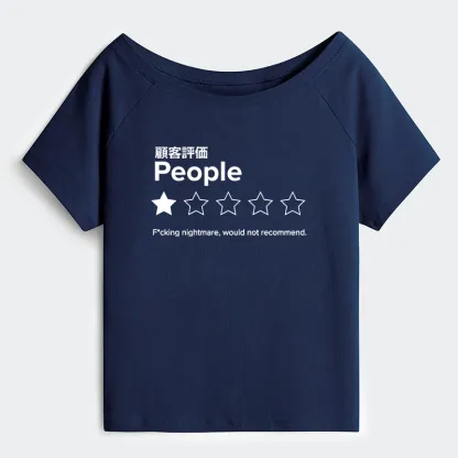 Tokyo-Tiger Evaluation People Off Shoulder T-Shirt