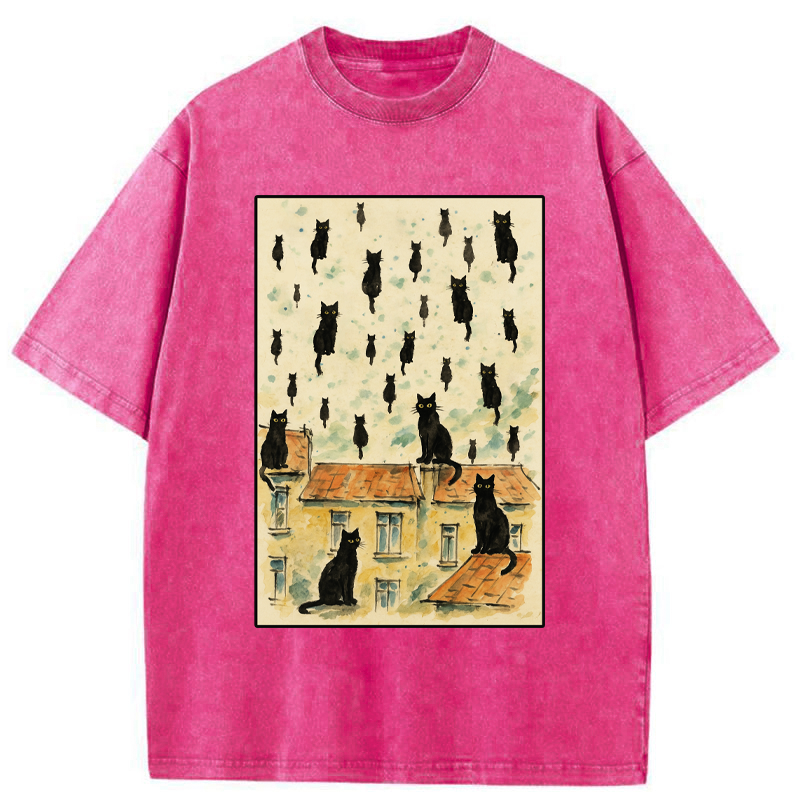 Tokyo-Tiger The Floating Cats Washed T-Shirt
