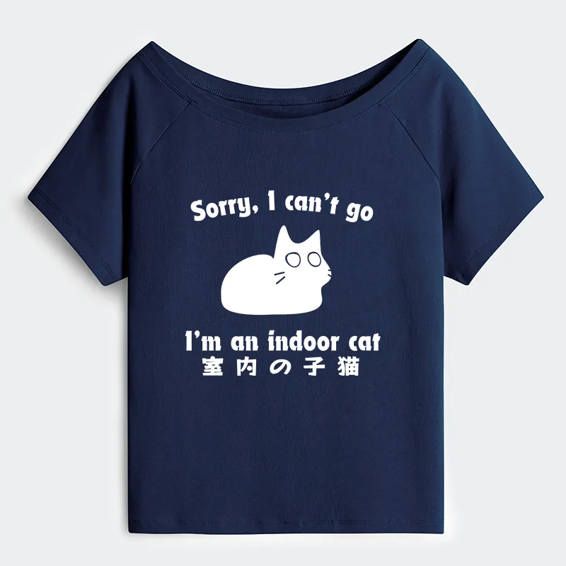 Tokyo-Tiger Indoor Kitten Off Shoulder T-Shirt