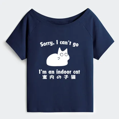 Tokyo-Tiger Indoor Kitten Off Shoulder T-Shirt