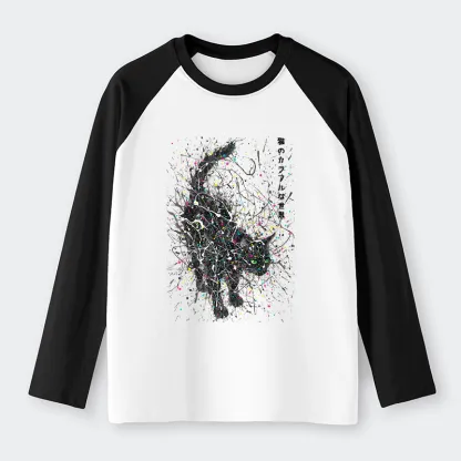 Tokyo-Tiger In The Spectrum Of Cats Raglan Long Sleeve T-shirt