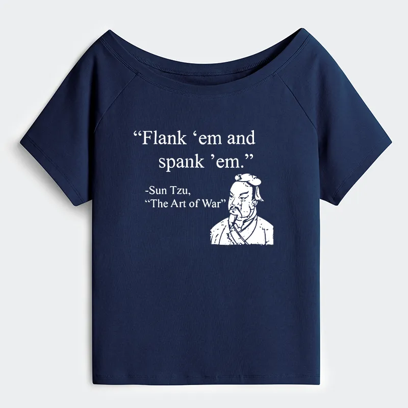 Tokyo-Tiger The Art Of War Funny Off Shoulder T-Shirt