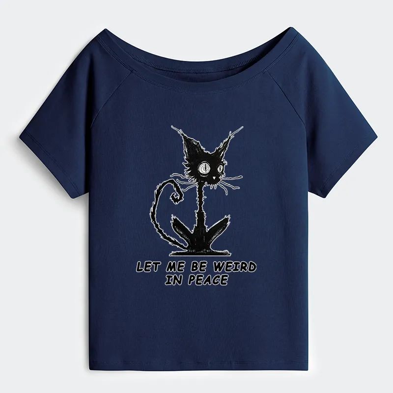 Tokyo-Tiger Cat Gradually Became Strange Off Shoulder T-Shirt