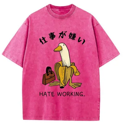Tokyo-Tiger I Hate My Job Washed T-Shirt
