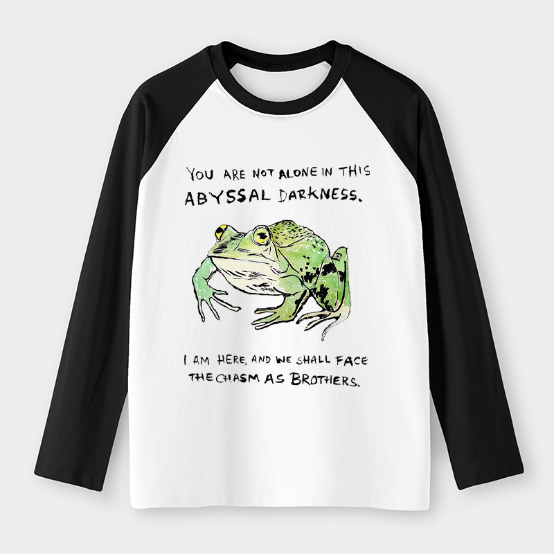 Tokyo-Tiger Support Your Frog Friends Raglan Long Sleeve T-shirt